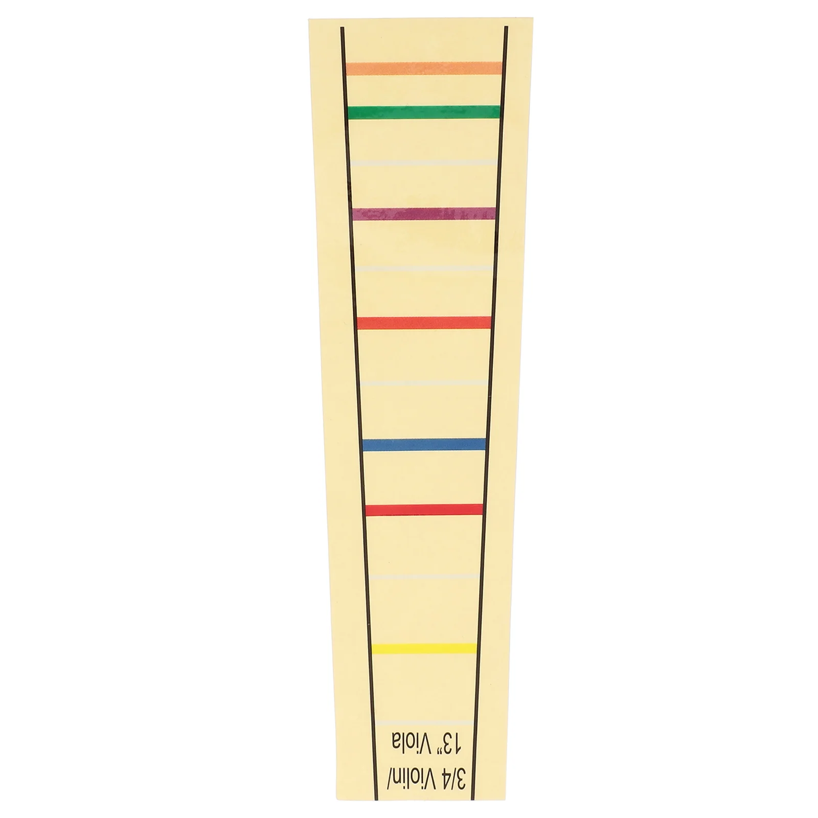 13 Inch Nail Stickers Label for Viola Fret Cello Finger Guide Yellow Fingerboard