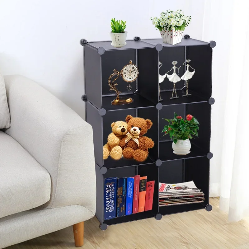 Plastic Shelving Household Red Wine Rack Simple Combination Cabinet Splinted Plastic Simple Group Device Shelf Storage Cabinet