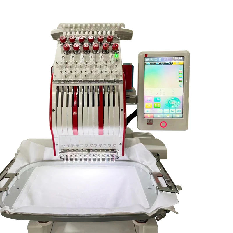 MYS 1201 One Head 12 Colors Computerized Clothes Embroidery Machine High Speed Multi Function Garment Embroidery Machine