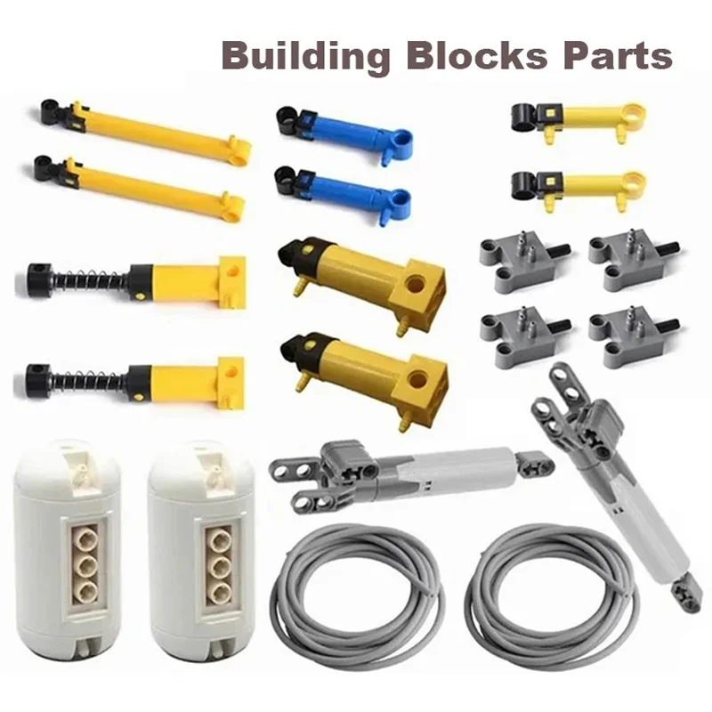 MOC Technical Hose Air Pump Tank Push Rod Putter Switch Piston Compatible With legoeds Pneumatic Parts 42043 47225 61904 9641
