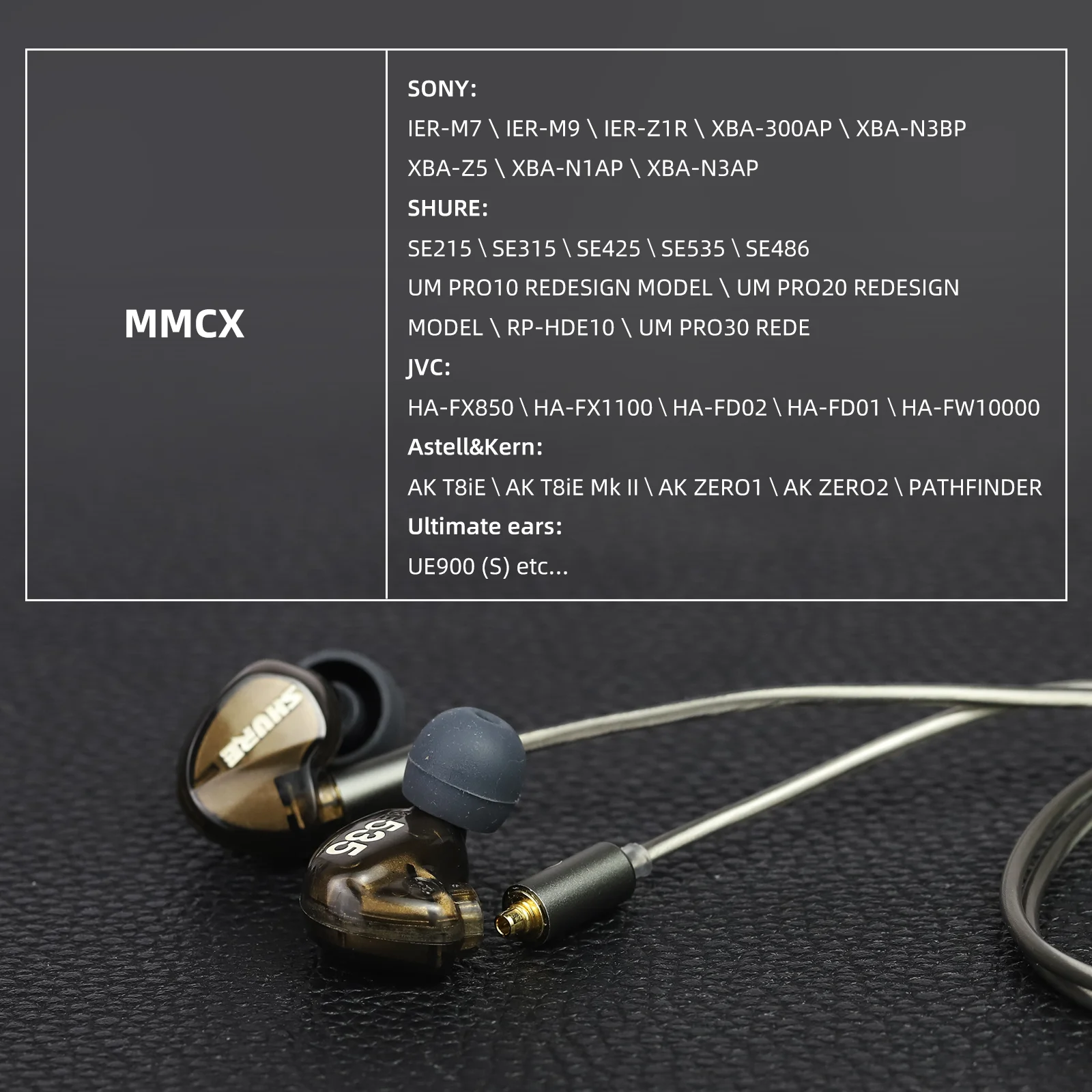 OKCSC Earphone Upgrade Cable for Sony IER-M7/IER-M9/XBA-N3BP/XBA-Z5/SHURE SE215/SE315/SE425/SE535/SE486/JVC HA-FX850/HA-FX1100 view 4