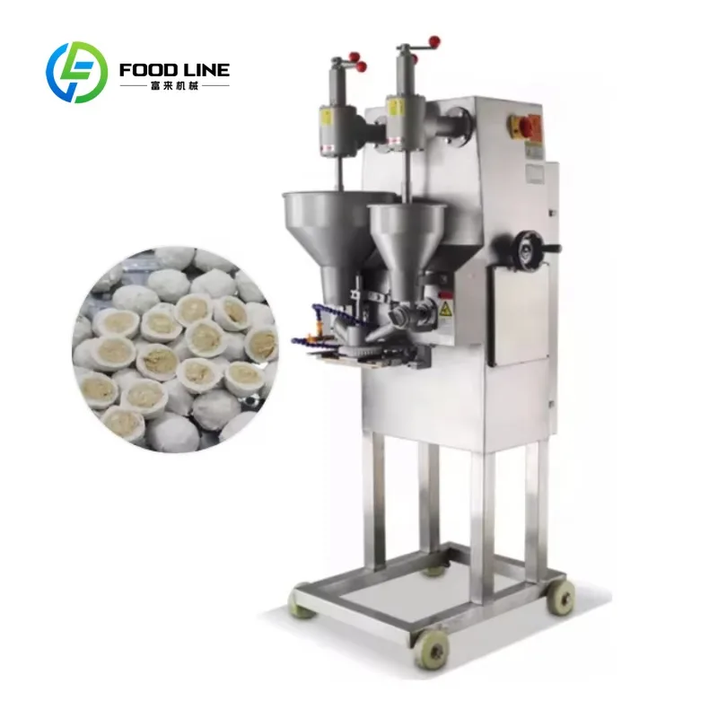 Double Head Stuffed Meatball Making Machine Stuffed Meatball Processing Machine
