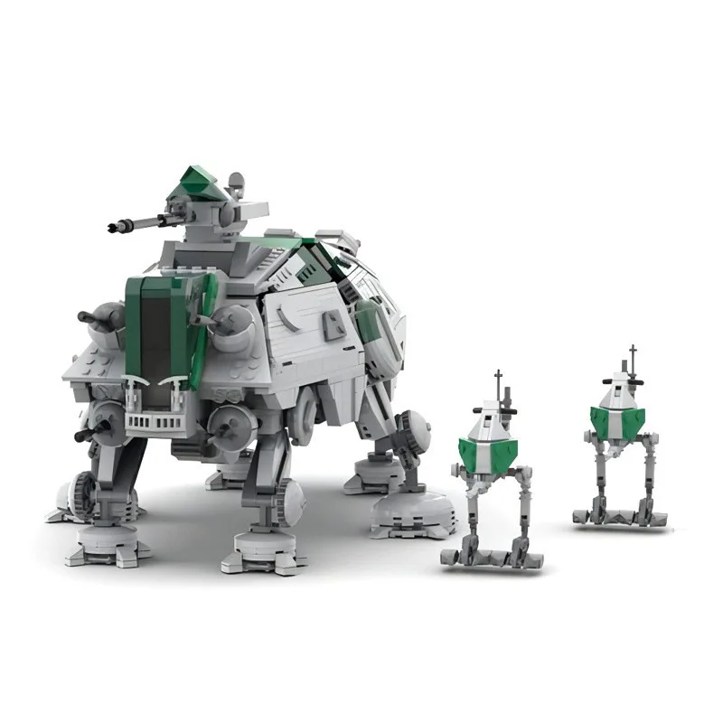 Sci-Fi Armored Walker MOC Blocks Tactical Combat Vehicle Bricks for Mecha Fans & Scene Decoration