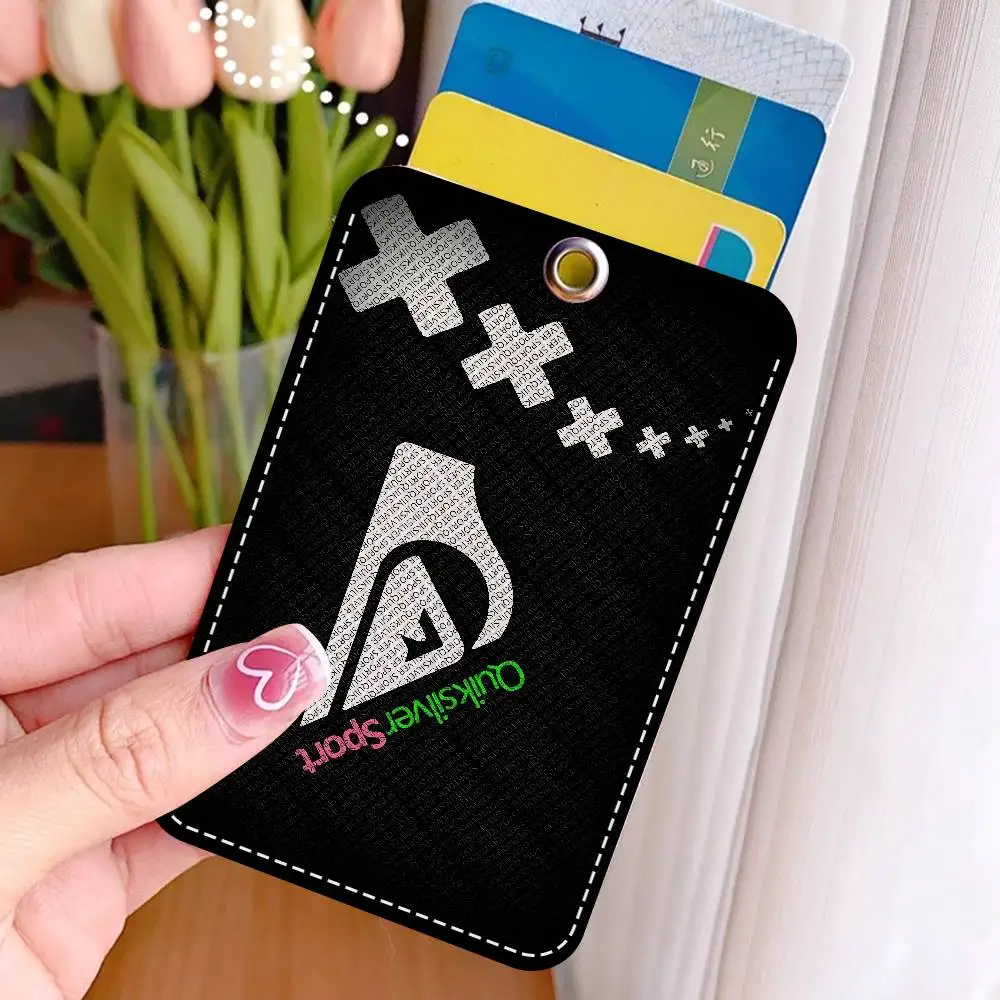 Q-QuiksilverS مكتب التموين الرجال والنساء بطاقة الائتمان Keyrings بطاقة الطالب حامل بطاقة الهوية بطاقة حامل الاعتماد #2
