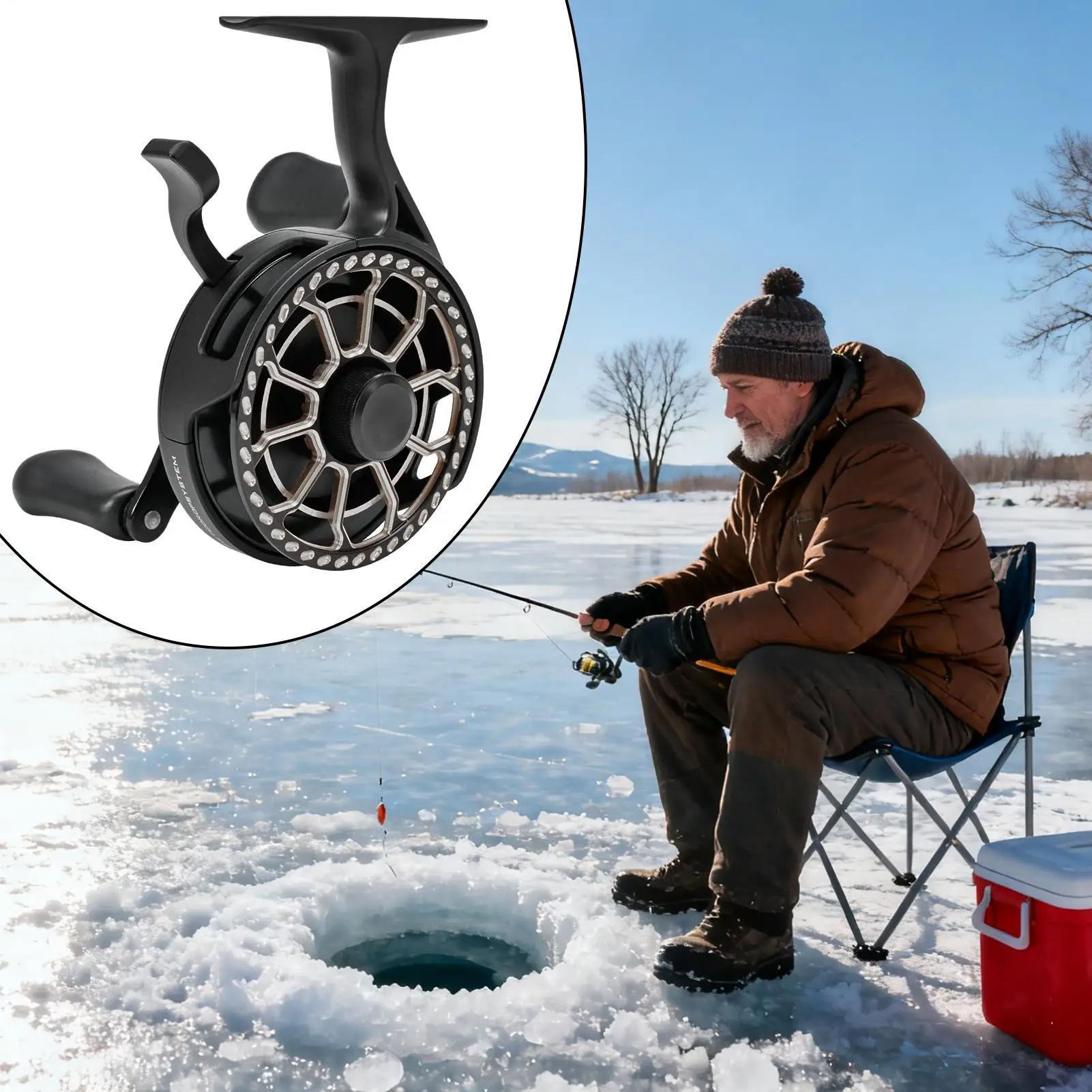 

Fly Fishing Reel Wheel Magnetic Drop System Gear Freshwater Fishing Wheel For Beginner Adults Men Trout Salmon Crappie Catfish
