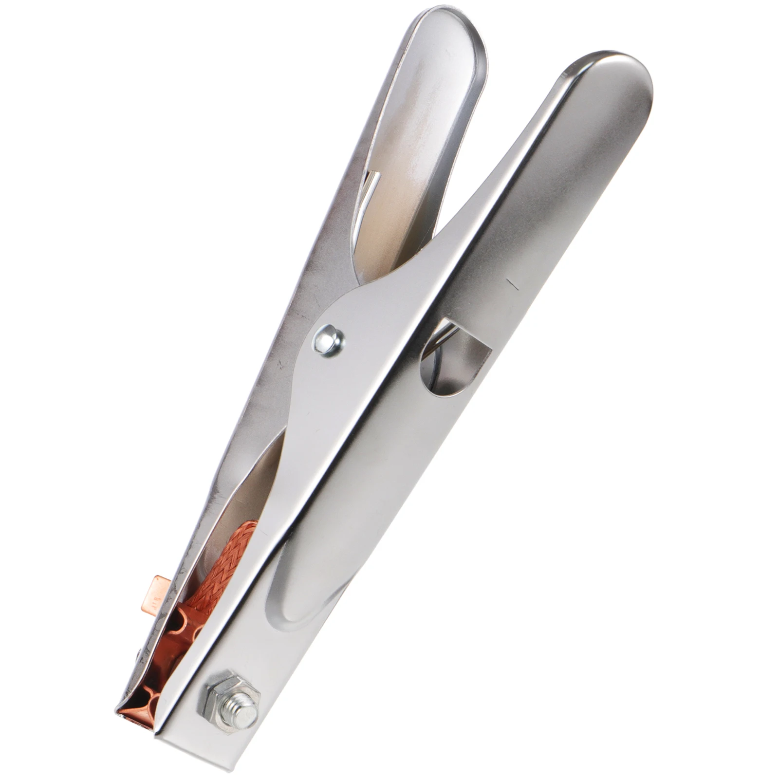 

Grounding Clip Chrome Plated Heavy Duty Reliable 800A Rated Current Welding Ground Clamp Welder Clamp Grounding Clip