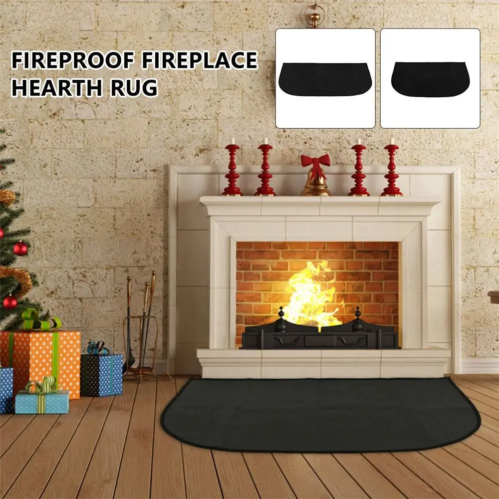 Durable Area Rug Heat insulation Fire Resistant Mat Fireproof Mat Fireplace Mat Floor Protection