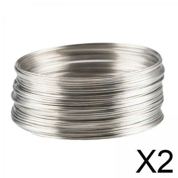 

Jewelry Making Memory Wire Metal Bead Wire 50 Loops for Bracelets Necklaces Accessories DIY Craft Supplies