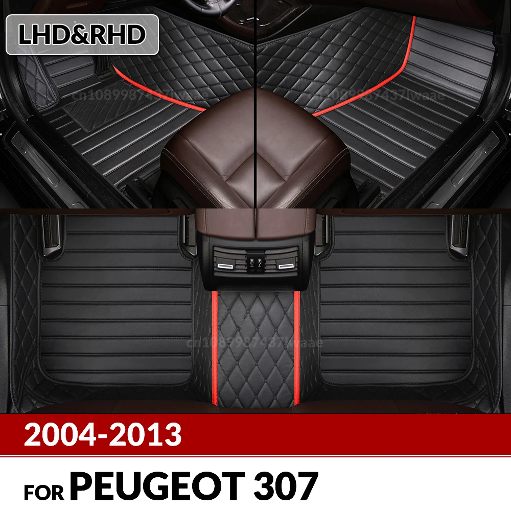 

Car Floor Mats For Peugeot 307 2004-2007 2008 2009 2010 2011 2012 2013 Custom Foot Pads Carpet Cover Interior Accessories