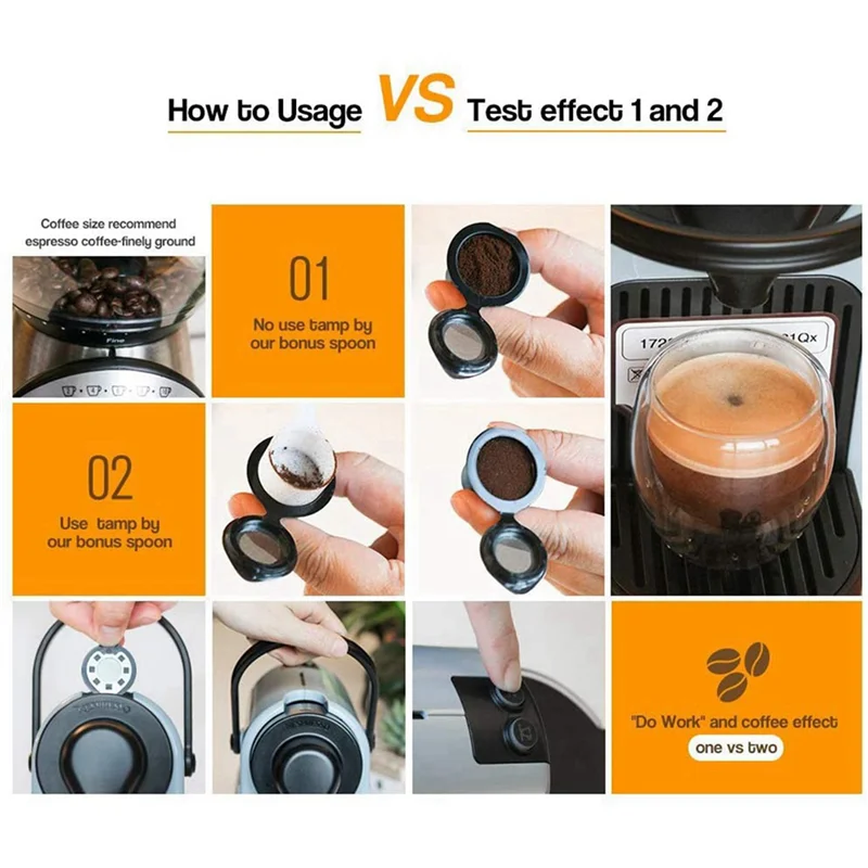 A97T 15 Pcs Coffee Filters For Nespresso Stainless Steel Mech Refillable Coffee Capsule Pod Dripper Basket Cup Cafeteira