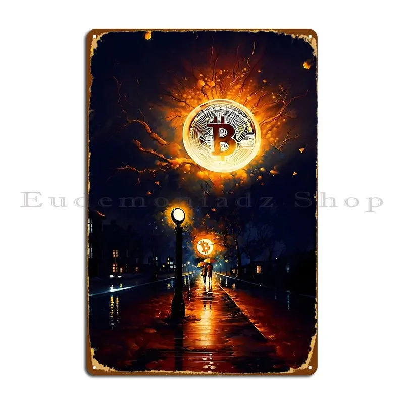Биткойн Nocturne отражения городского ночного пейзажа металлическая табличка плакат живопись печать клубный бар настенный паб жестяная вывеска плакат Биткойн Nocturne отражения городского ночного пейзажа металлическая табличка плакат живопись печать клубный бар настенный паб жестяная вывеска плакат