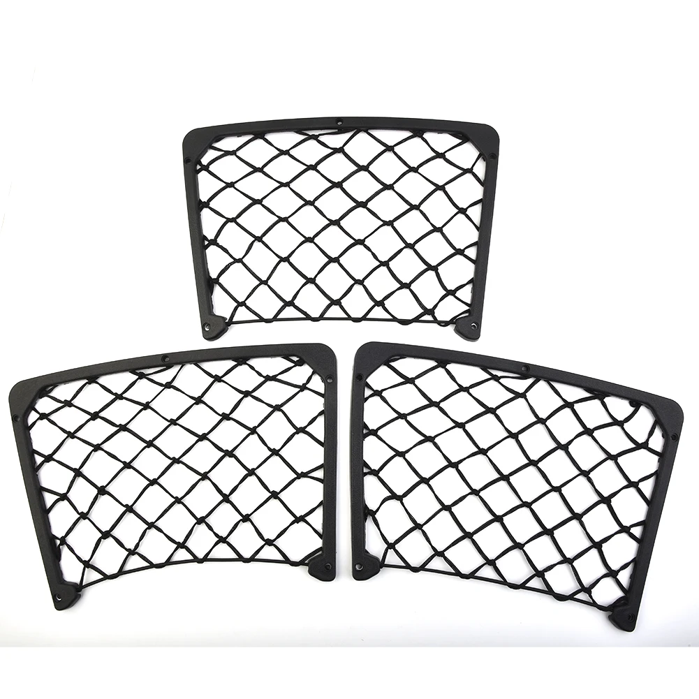 Car Organizer Mesh Net Pocket Set 3PCS for Van Campervan RV For Caravan Boat For T4 T5 Interior Clutter Control