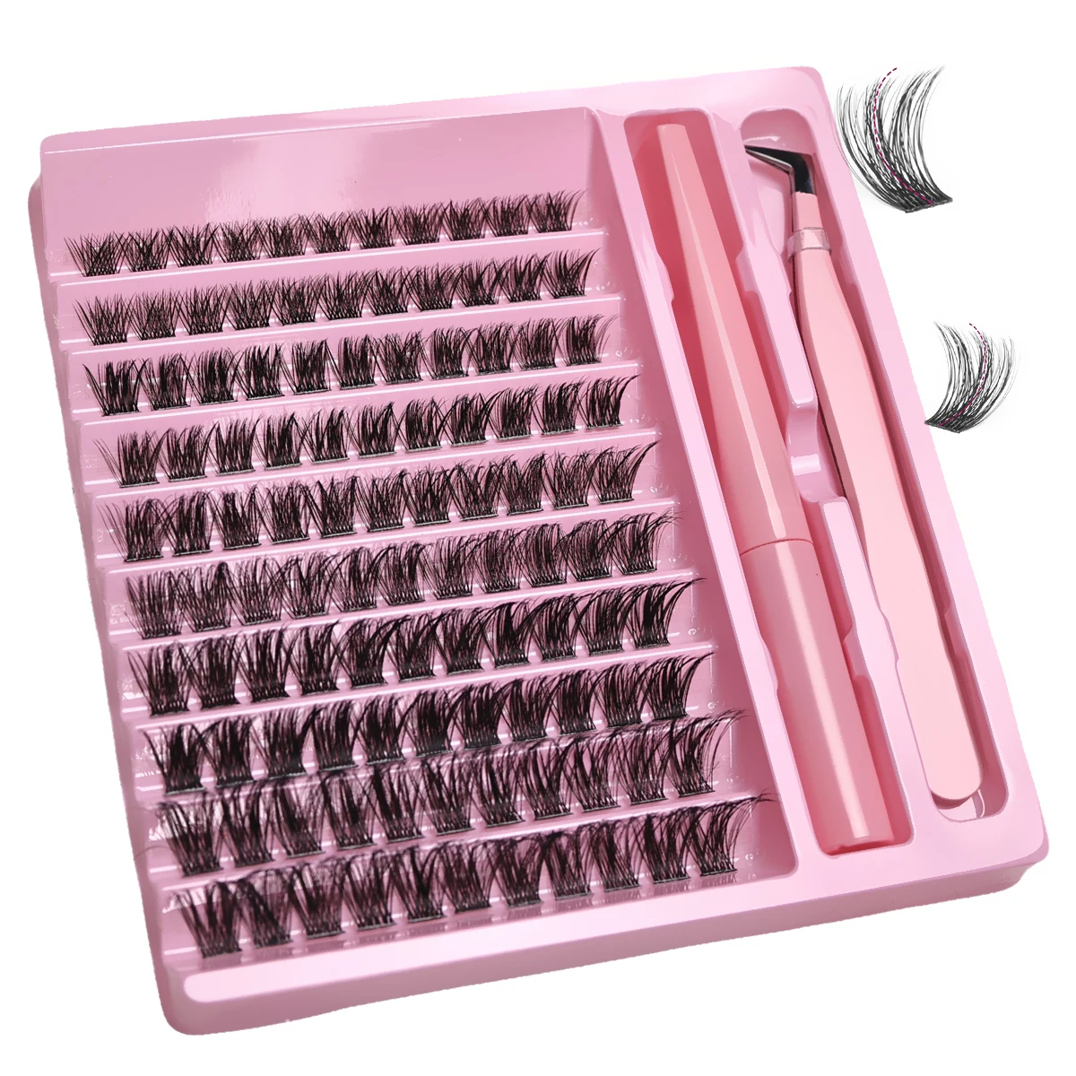 ชุดต่อขนตา DIY 10 แถว พร้อมกาว - Eyelash Extension Home Service บทวิจารณ์และราคา