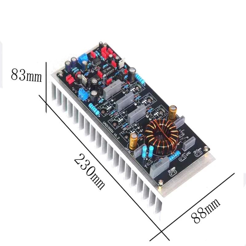 BAHOD UAD1000W Mono High Power Digital Amplifier Board Class D HiFi High Fidelity Audio Amplifier Board with Heat Sink
