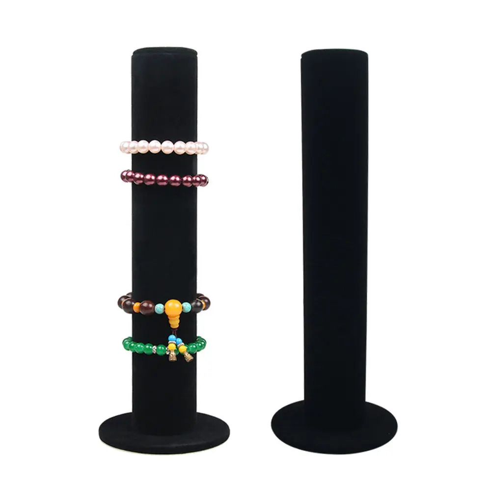 

2Pcs Upright Bracelets Display Rack Black Bangle Stand Jewelry Holder Organizer for Storage Home Shop Gift Jewelry Packaging