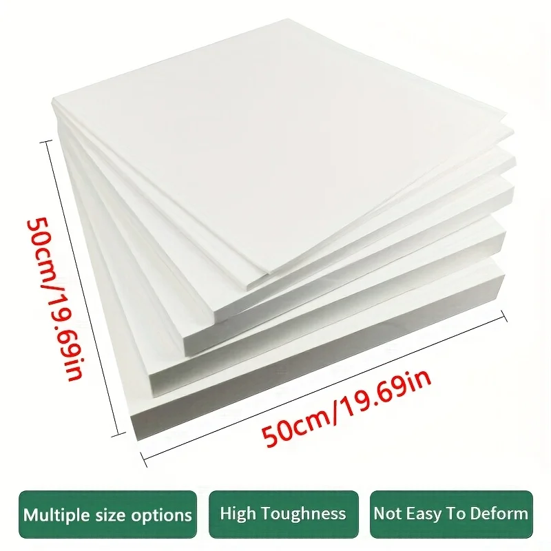 1000x500mm EVA Foam Sheets Sound-absorbing Foam Board White EVA Rubber Plate Handmade Model Making Cosplay Thickness 3/5/10/15mm