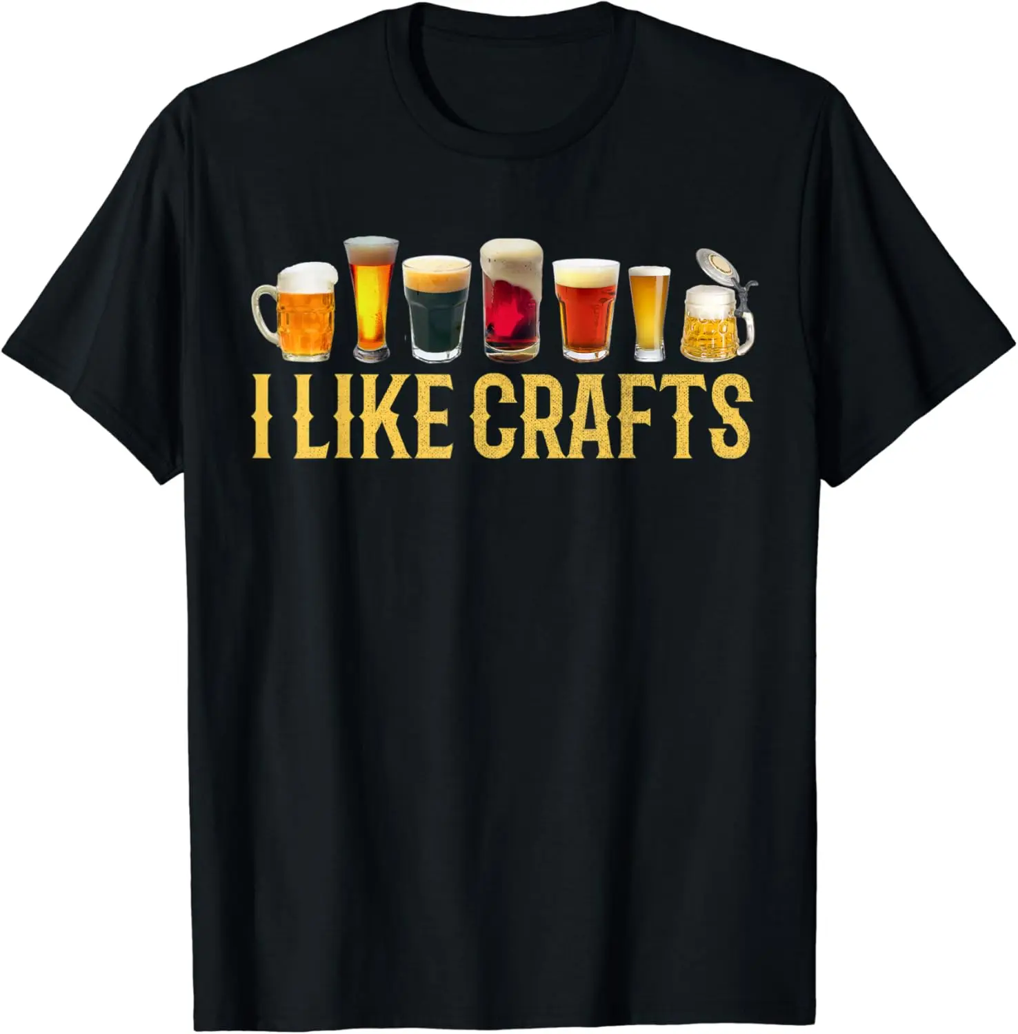 Забавная футболка с надписью «I Like Crafts Beer Microbrew Hops» на День отца