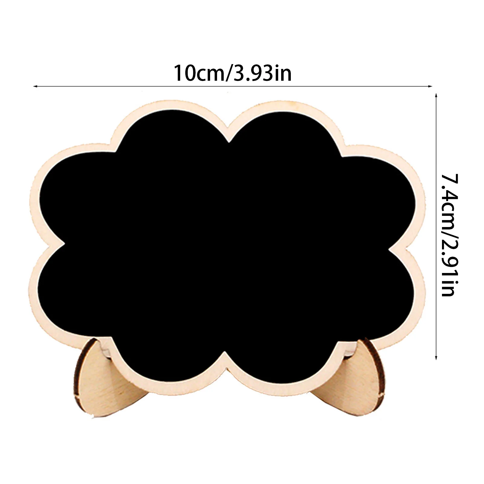 20pcs Mini Chalkboard Signs with Creative Flower Shape Design Bulletin Board Suitable for Boutiques Restaurants