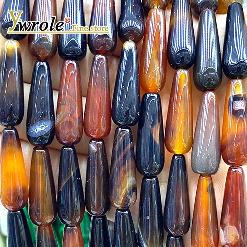 Water Drop 10x28MM Natural Stone Dream Agate Loose Spacer Beads for Jewelry Making Diy Earrings Bracelets Charms Accessories