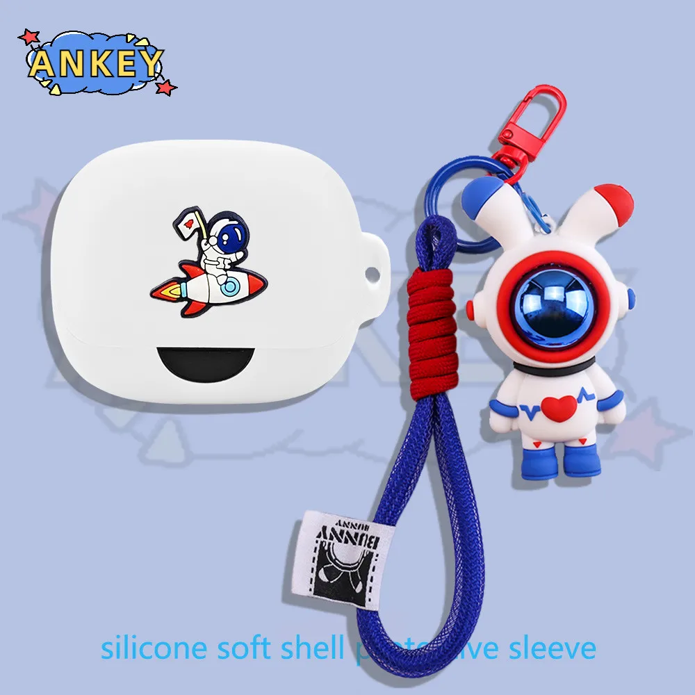 Per Anker Soundcore AeroFit Pro custodia blu astronauta auricolare custodia in Silicone auricolari custodia protettiva morbida auricolare pelle