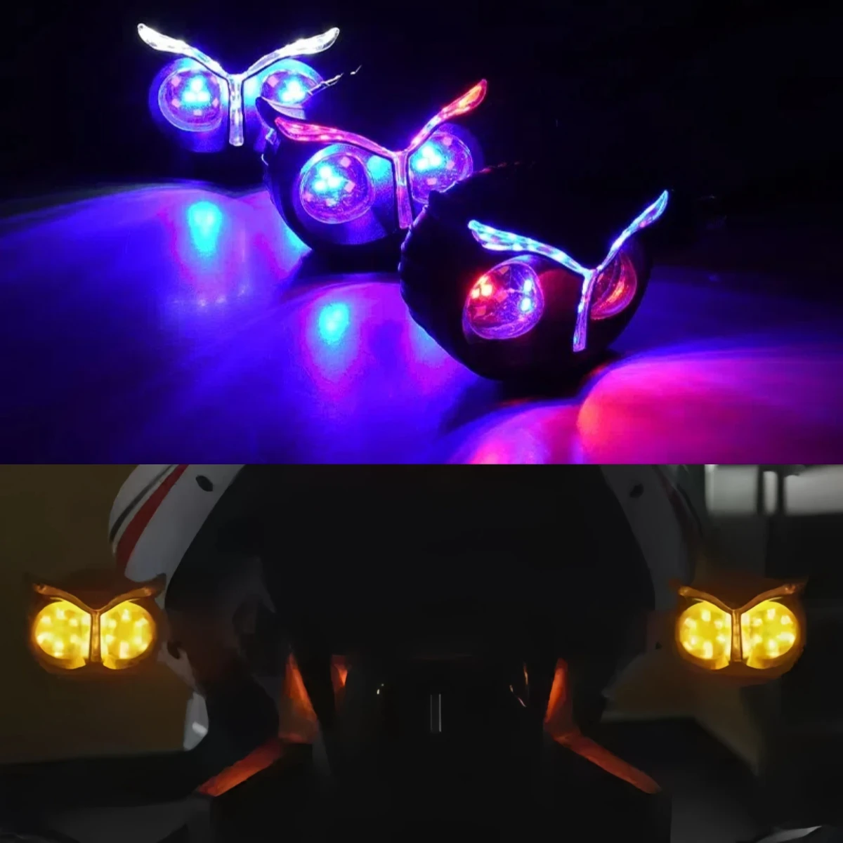 

Motorcycle Modified Owl Type Flowing Water Light Daytime Running Light 12V Turn Signal Light