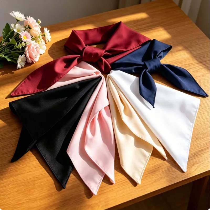 Stylish JK School Uniform Triangle Scarf, Classic Sailor Neck Accessory,Preppy Decor For Student Daily School Uniform Matching