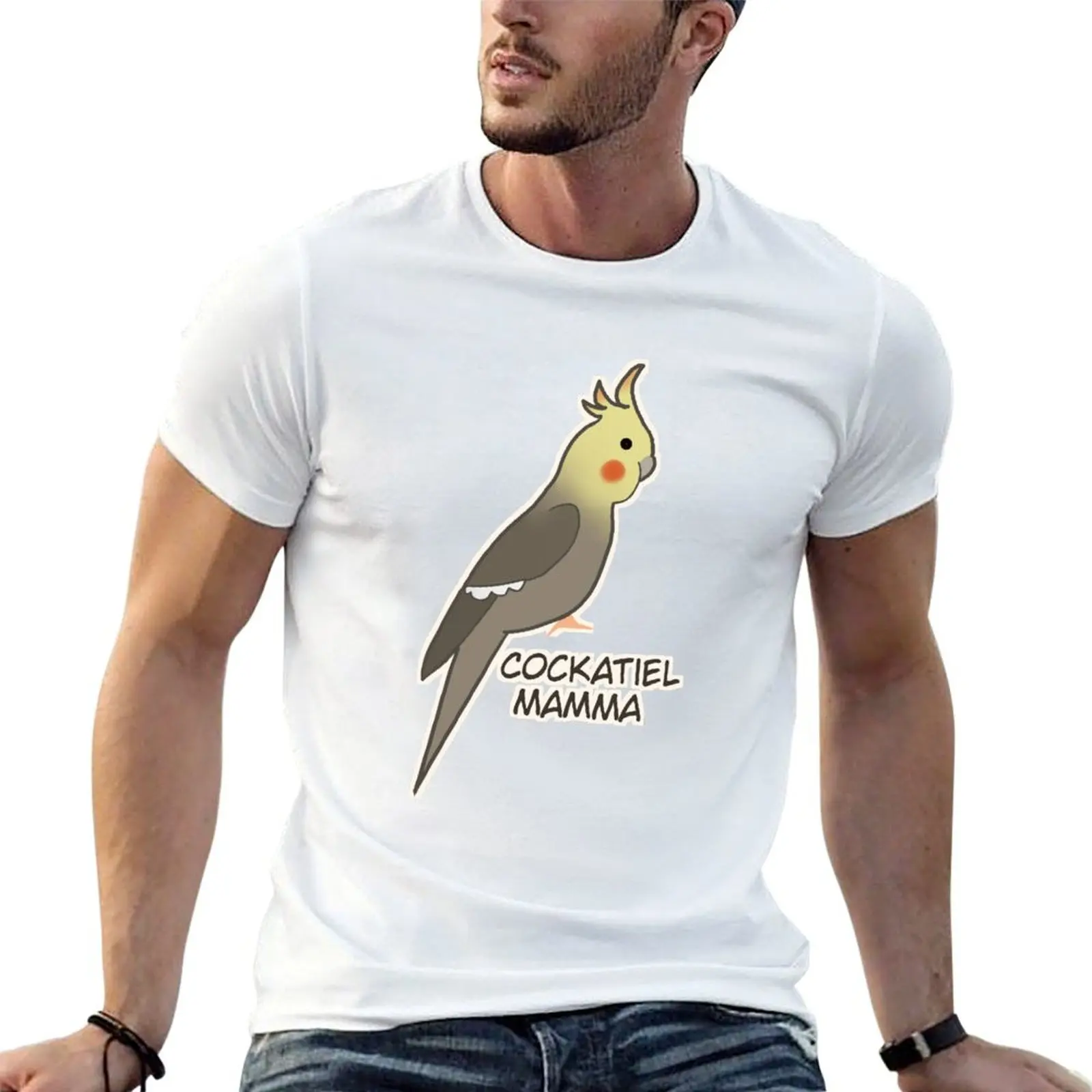Cockatiel Mamma T-Shirt oversize t-shirts man affliction shirts men clothing