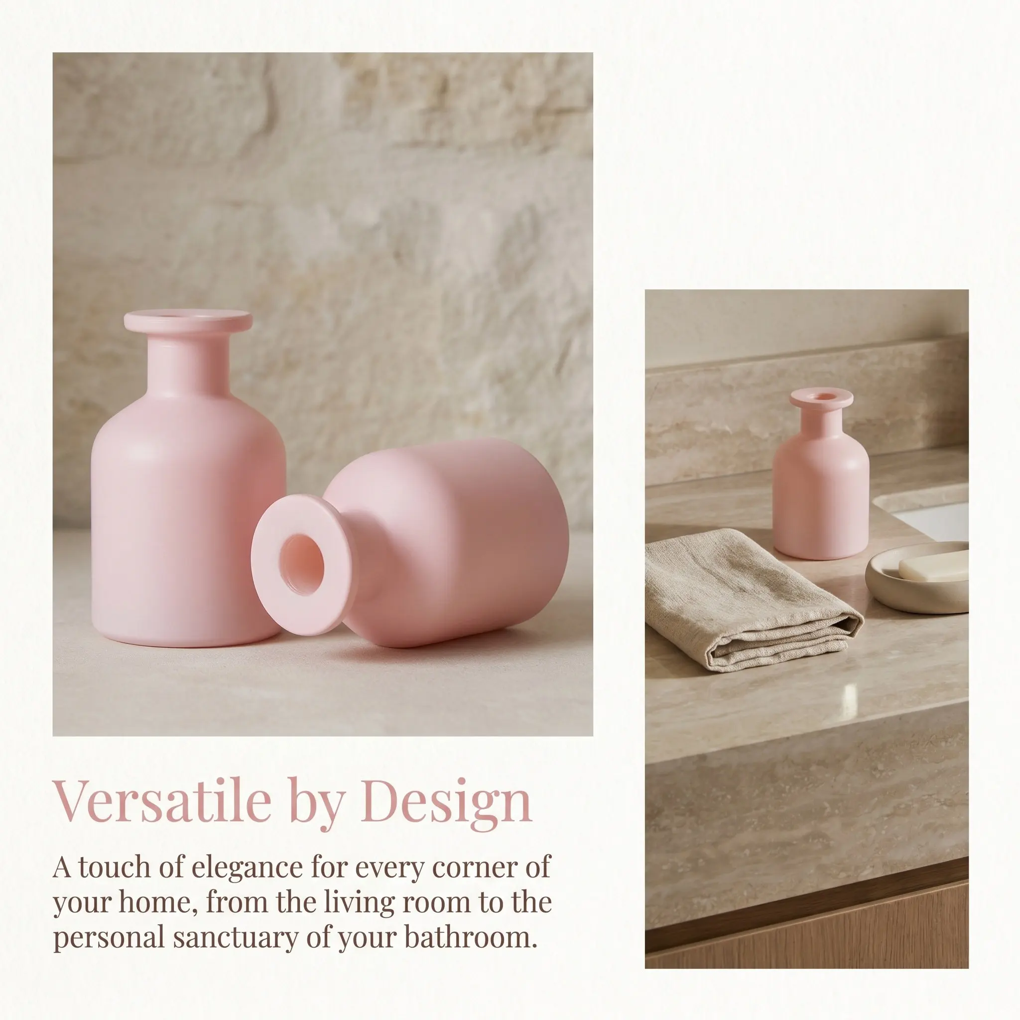 2Pcs Refillable Glass Aromatherapy Diffuser Bottles Cylindrical Essential Oil Storage Leakproof Home Car Office Scent