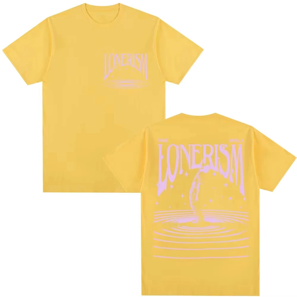 2026 Sommer Bestseller Unisex Komfort Y2K Vintage T-Shirt, Beliebte Musik Rock Band Tame Impala Lonerism Damen und Herren T-Shirt – Detail 8