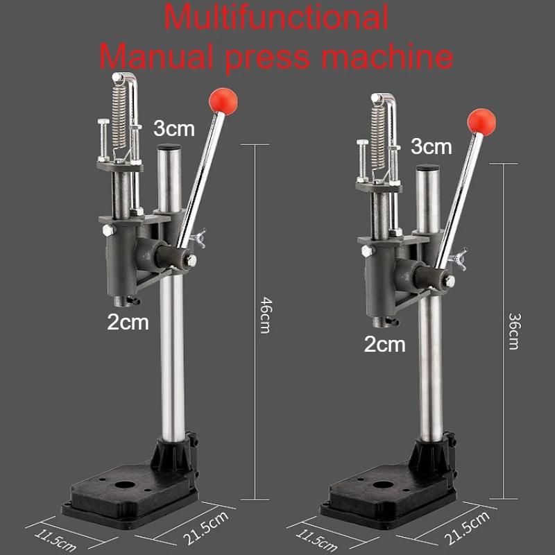 Small-sized Manual Press Machine Shearing Machine Hand Beer Machine Cutting Machine Die Cutting Machine Drilling Holes Spring