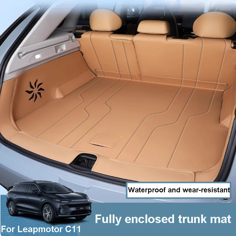 

Fully Enclosed Trunk Mat for Leapmotor C11 2026 Car Original Color Scratch-resistant Dirt-resistant Protect Interior Accessories