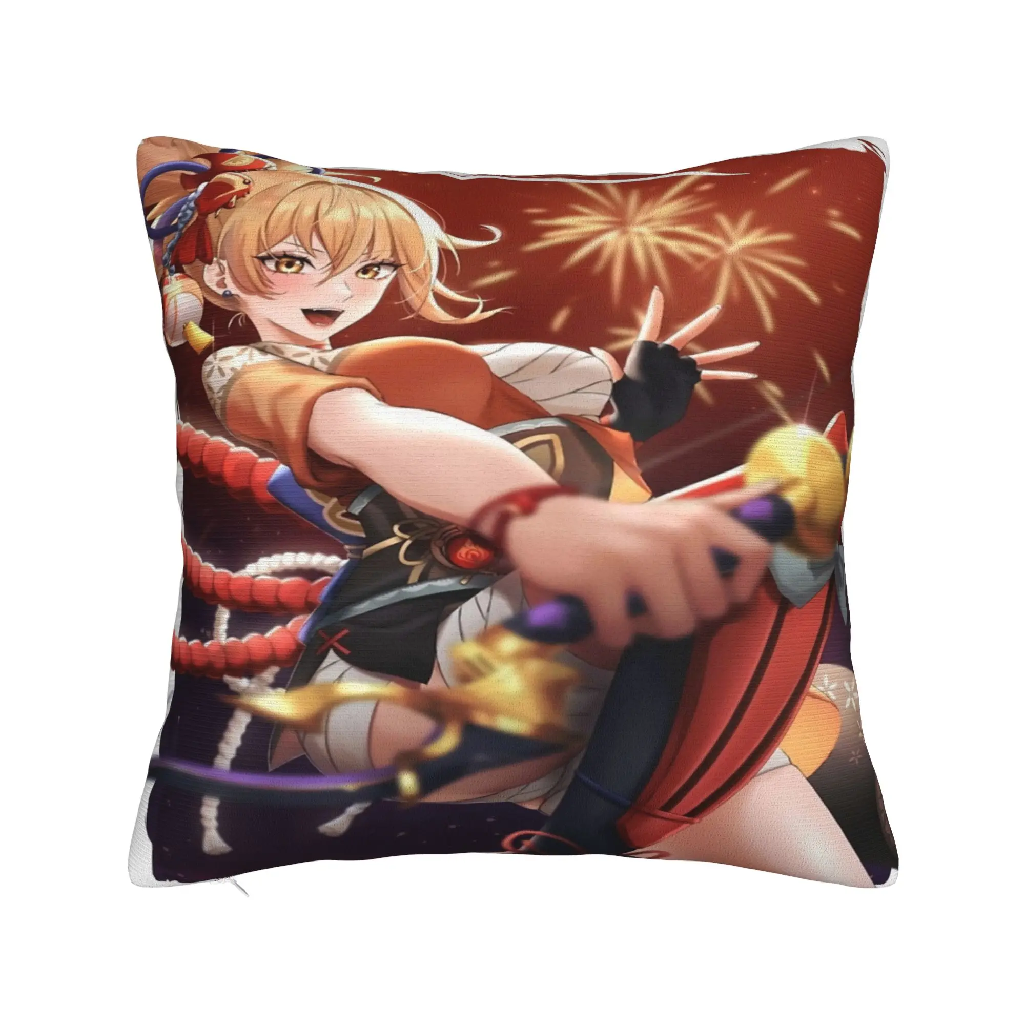 

Yoimiya Genshin Impact наволочка с принтом наволочка наволочка теплые украшения квадратные несколько размеров