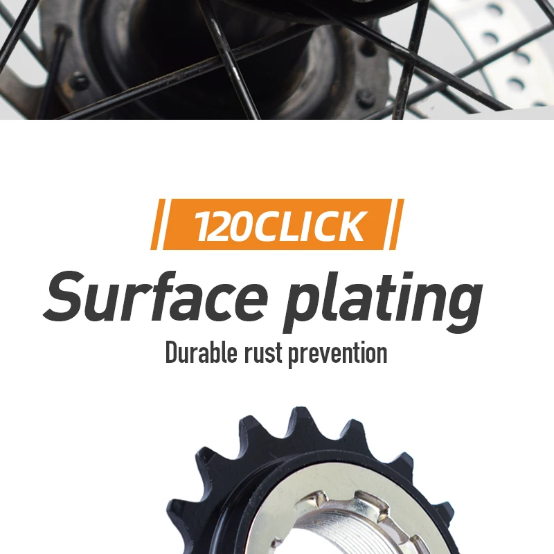 1 Stück VG SPORTS Single Speed Fahrradfreilauf kompatibel mit 1/2'' x 1/8'' Fahrradfreilauf Gewinde Freilauf Ersatzteile – Detail 6