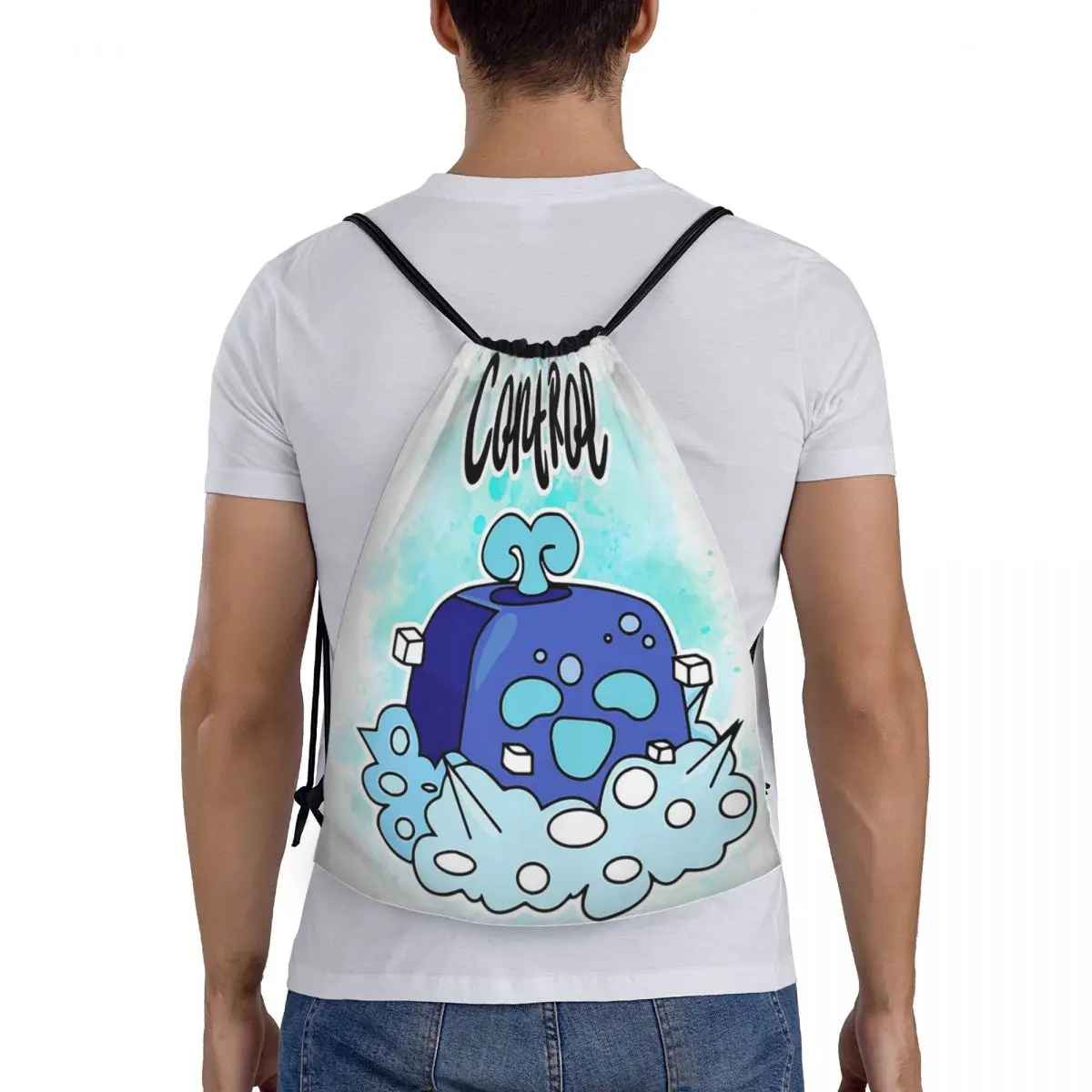 

Control Blox Fruits Backpacks Casual Drawstring Bundle Pocket Sports Bag Book Bags for Travel Students