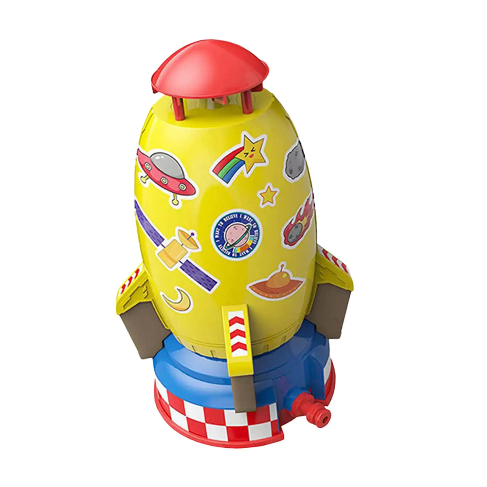 Rocket Sprinkler Inflatable Water Toy Adjustable Outdoor Fountain Garden Play Children’s Summer Backyard Gift