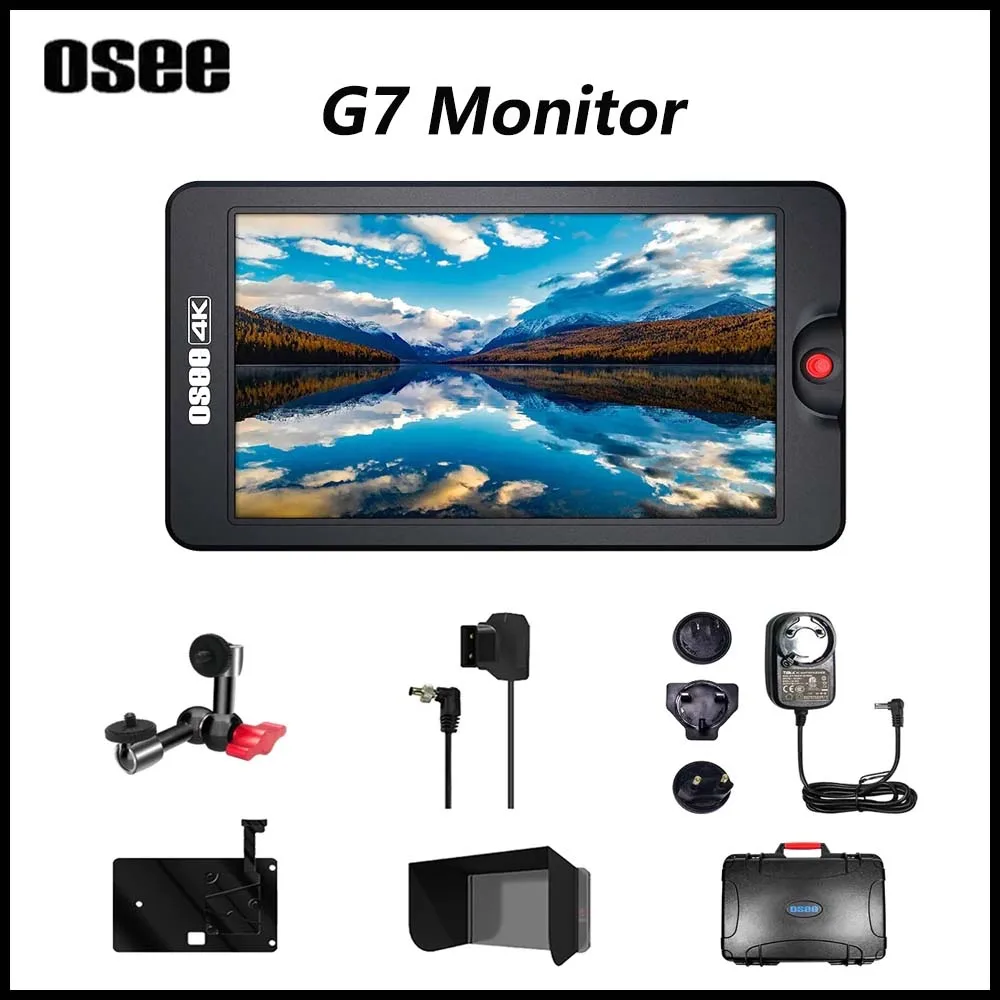 

New OSEE G7 Monitor 7 Inch DSLR Camera Field HDR Ultra-Bright 3000 Nits 1920*1200 Full HD 3G SDI 4K HDM Monitors