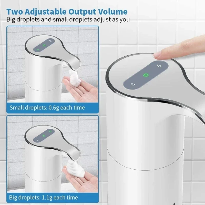 Automatic Soap Dispenser 450ML USB Charging Infrared Induction Smart Liquid Foam Soap Dispenser Hand Washer Sanitizer