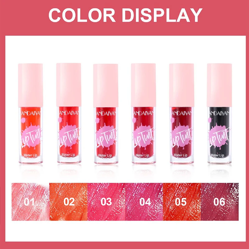 Vruchtensap Lip Tint Non-Stick Cup Vloeibare Lippenstift En Blush 2 In1 Waterdichte Langdurige Water Lipvlek Lippen & Wang Make-Up 1Pc