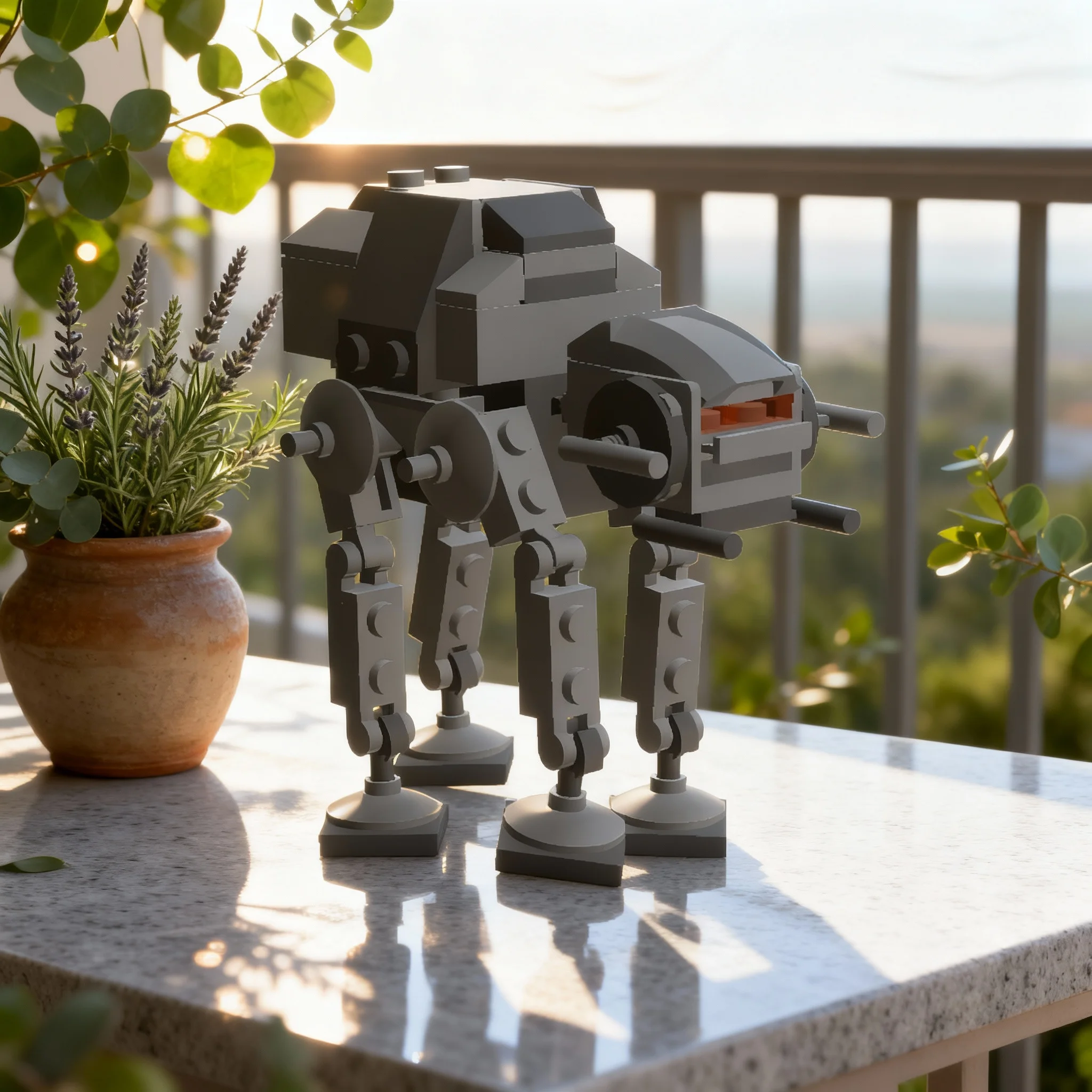 

Набор из 91 детали: Мини-модель AT-AT (AT-AT Mod Hrodas) из серии MOC Microfighter, конструктор «Звездные войны», архитектурные игрушки, рождественские подарки, креативная идея
