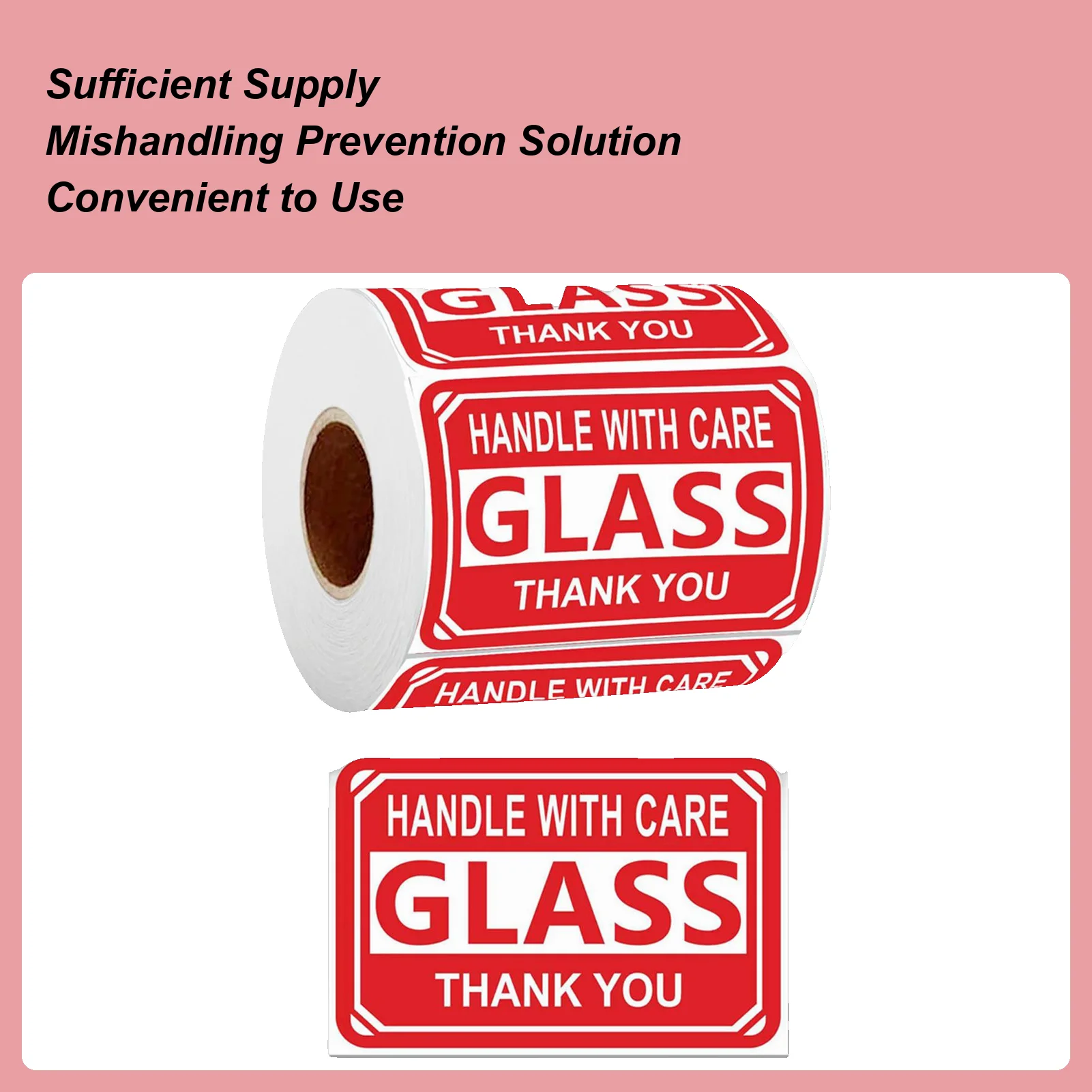 

Fragile Stickers 250-piece Packing Wrap Roll Fragile Stickers Luggage For Boxes Business Dishes Materials Glass Kitchen TV