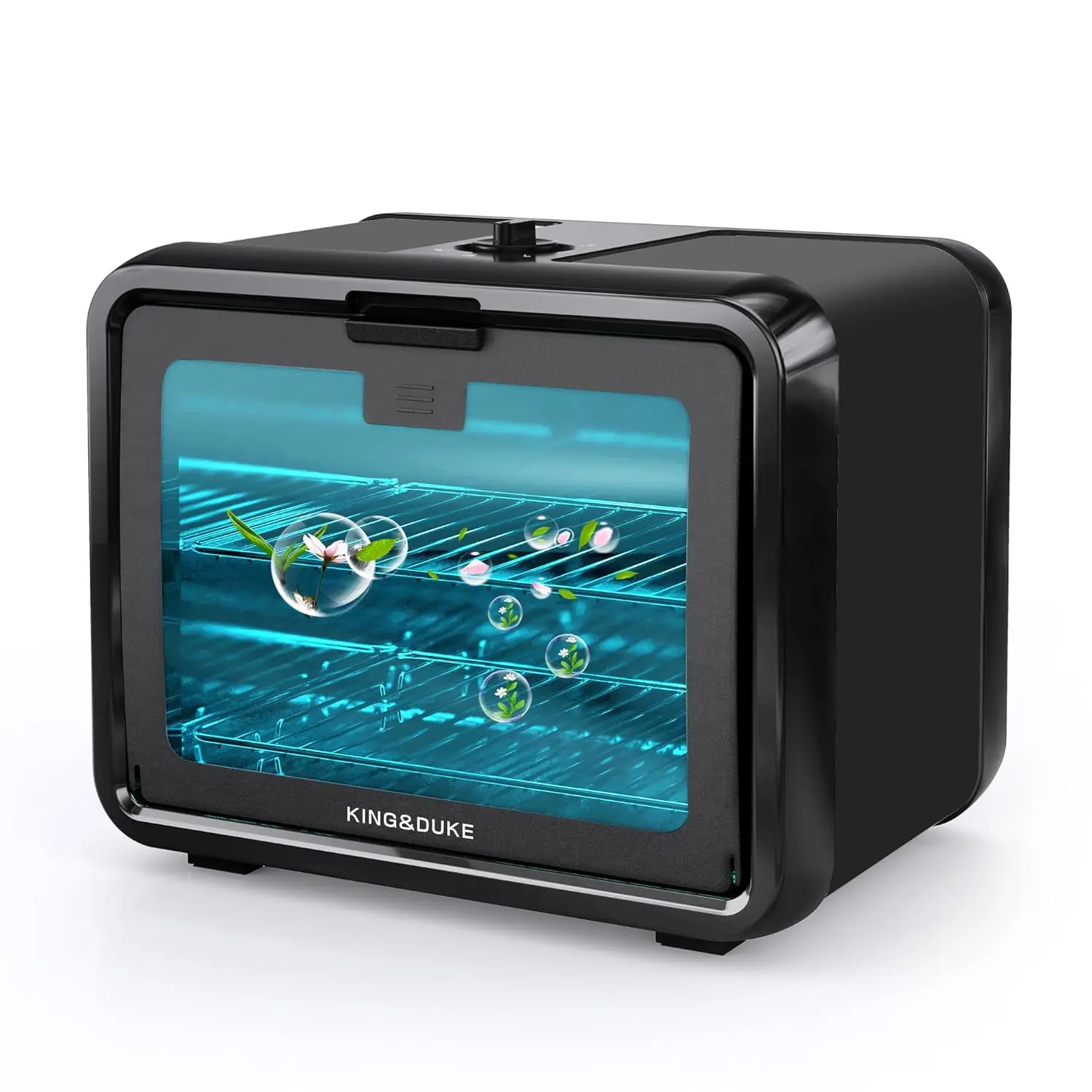 

8-Liter UV Cabinet with Light, Large Storage Box for Salon Tools, Manicure Sets, Phones & Home Use (Black)