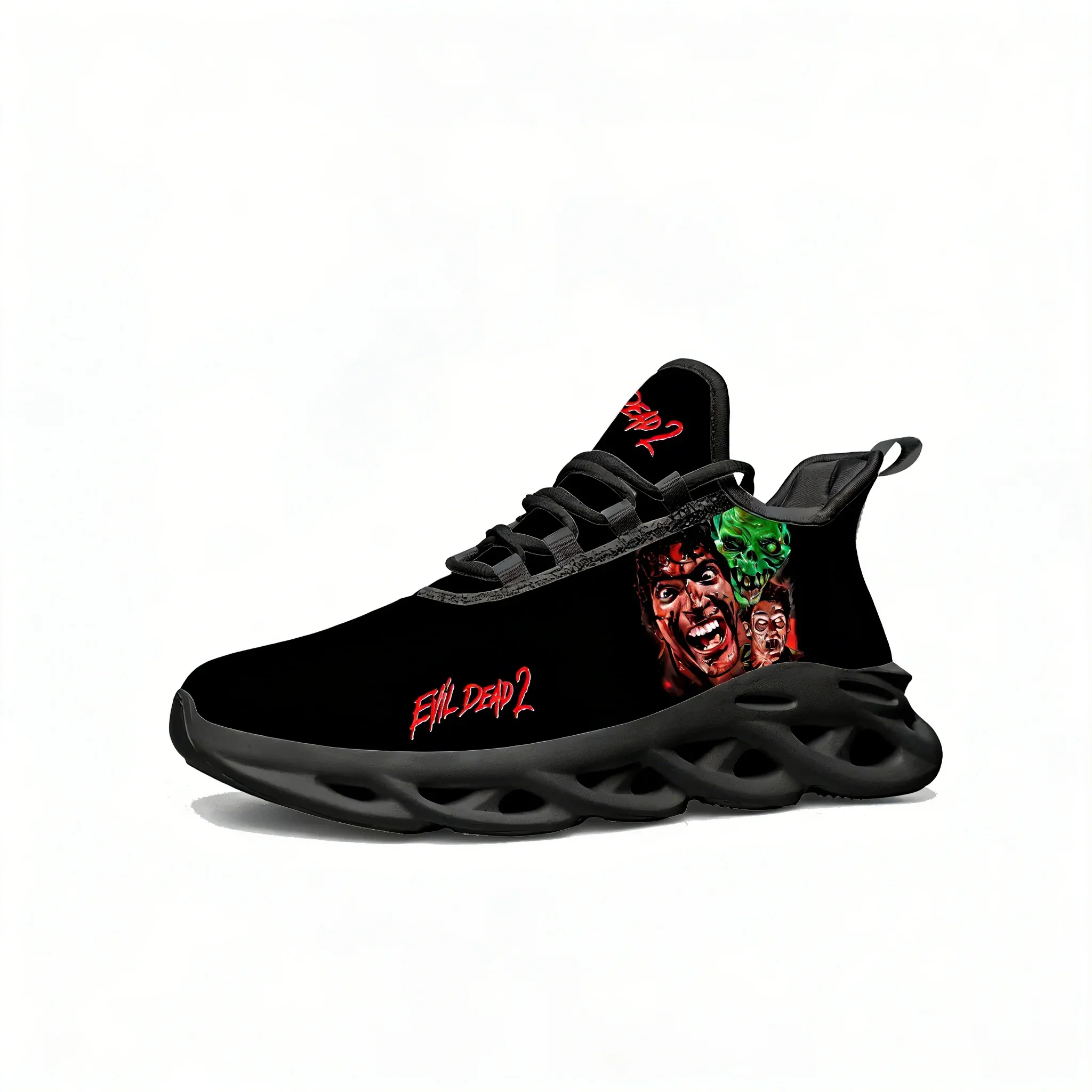 

Evil Dead II Lace Mesh Shoes Flat Sneaker Men Women Sports Shoe High Quality Personalized Fashion Sports Sneakers Custom Footwe