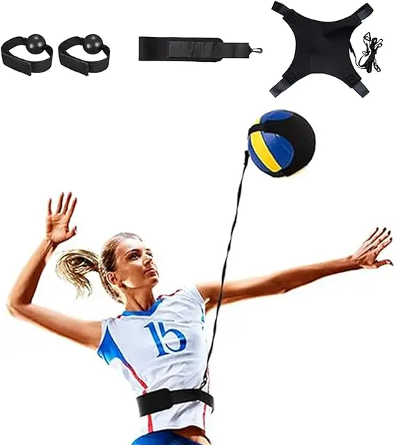 Volleyball Training Equipment Aid - Adjustable Volleyball Practice Equipment Gift for Beginners & Experts