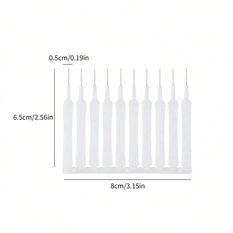 10-40PCS Shower Head Cleaning Brush Anti-clogging Micro Nylon Brush Cleaning Tool for Bathroom Kitchen Phone Hole image 3