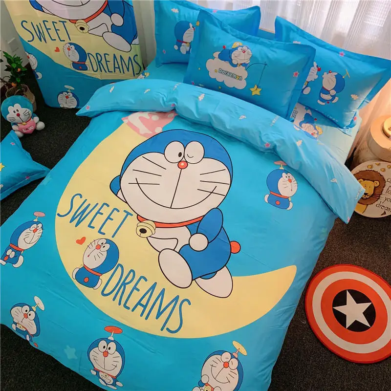 Одеяло из японского аниме, наволочка с 3D принтом D-Doraemon, комплект постельного белья, пододеяльник для детей и девочек, мальчиков, подростков
