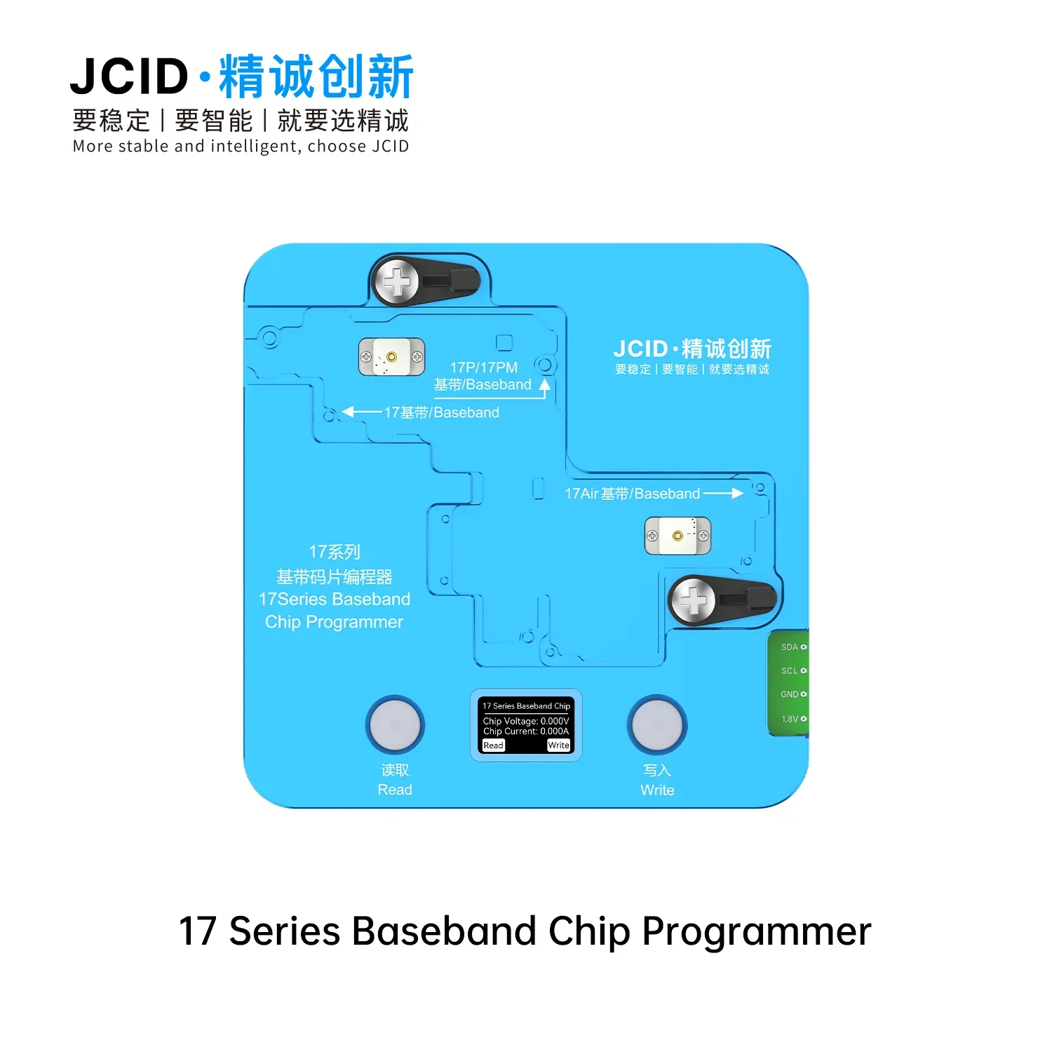 New JCID 17 Series Baseband Chip Programmer No Chip Removal Needed Intelligent Monitoring for for iPhone 17 17Plus 17Pro 17ProMX
