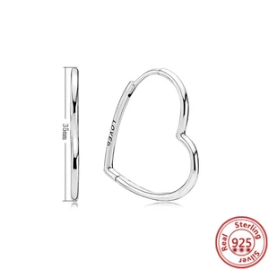 Pandora Charms for Women, Silber Sterling 925, nur Rand Link -Ohrring -Armbänder, DIY -Schmuck, Geburtstagsgeschenke, Original 10 Hauptverkäufe Pandora Ohrring - №7