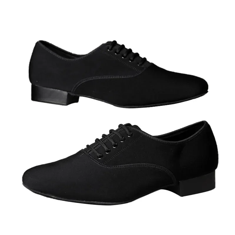 Ballroom Latin Dance Shoes Men Jazz Shoe Sneakers for Men Low Heel Professional or Practice Dancing Shoes Oxford Cloth