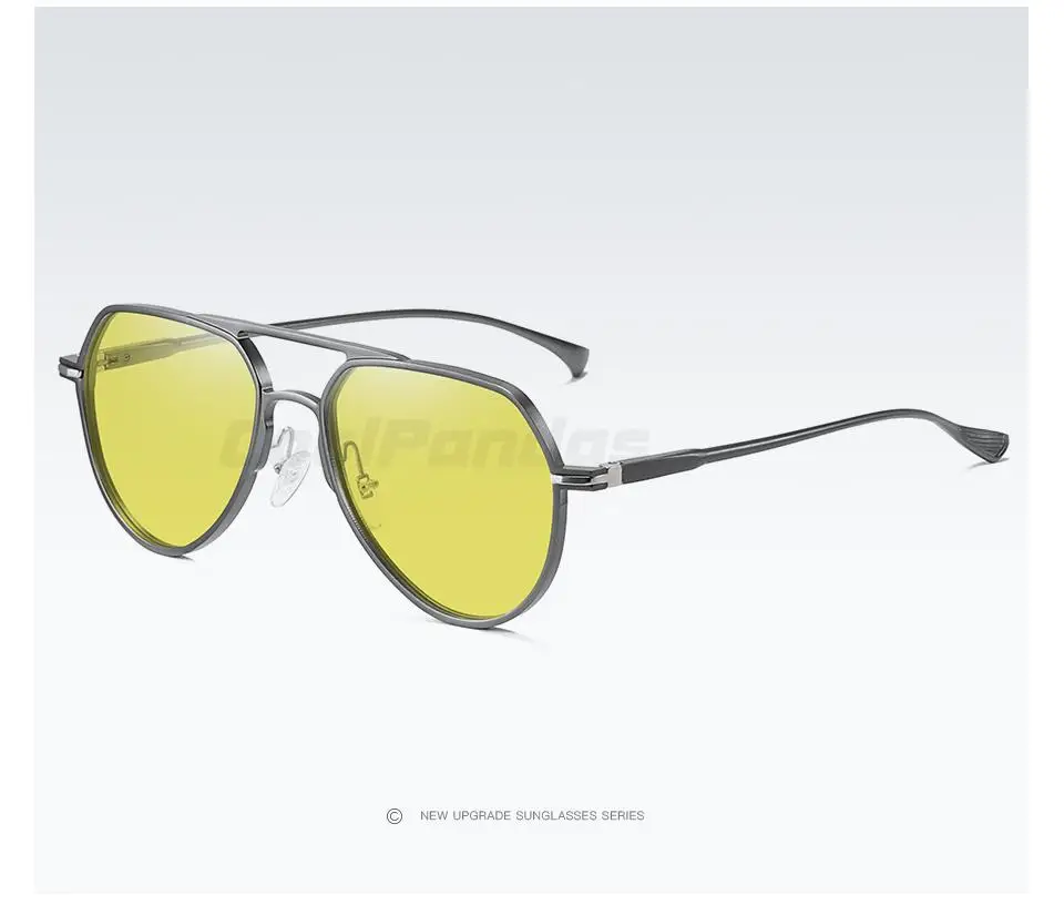 CoolPandas Hohe Qualität Aluminium Photochrome Sonnenbrille Für Männer Frauen Polarisierte Chameleon Linsen Brillen Fahren Pilot Gläser – Detail 16