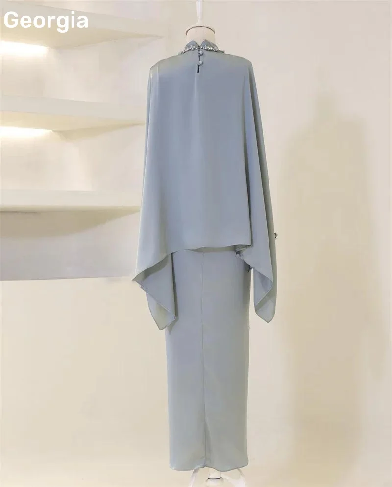 فسات Mohamed 1914 Op maat gemaakte jurken voor speciale evenementen A-lijn Vloerlengte Kapbandjes Cocktailjurken Staaflijst Formele gelegenheden